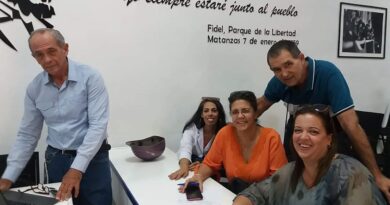 Parte del colectivo de la ONURE de Matanzas, entidad que celebra su décimo aniversario