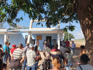 Conflueron residentes de la circunscripción 20 del barrio "Cuba Libre" junto a las máximas autoridades del municipio.
