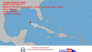 La tormenta tropical Arlene se debilita