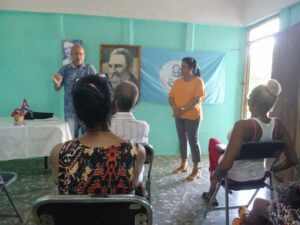 Coloquio de la Federación de Mujeres Cubanas sobre la importancia y continuidad del legado de Fidel Castro y Vilma Espín.
