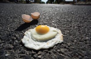 El asfalto y el concreto pueden llegar hasta los 82 grados celsius en los días más calurosos