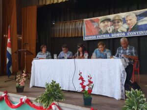 Hanny Martínez, primera secretaria del Partido municipal, destacó los principales avances, prioridades y proyecciones de trabajo de las autoridades locales.