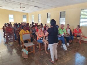 Reunión de las féminas betancoureñas en el Comité municipal del Partido