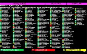 Asamblea General de ONU aprueba resolución para tregua en Gaza