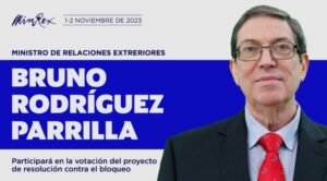 Canciller cubano arriba a Nueva York para participar en votación de la resolución contra el bloqueo