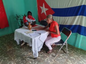 Sesiona Balance municipal de la FMC en Pedro Betancourt