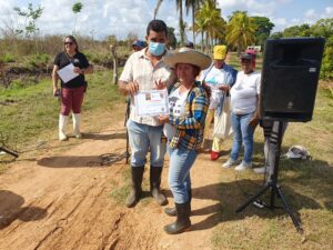 Reconocimiento a federadas destacadas por sus ingentes aportes a la producción agrícola en el territorio.