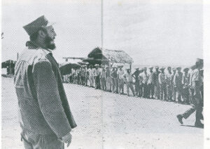 Fidel dirigió las acciones desde la zona de operaciones. Foto: Cortesía de la Oficina de Asuntos Históricos de la Presidencia.