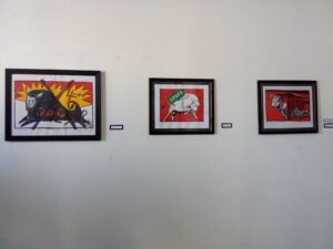 Obras de Rafael Zarza incluidas en la exposicion de Adrian Gomez Sancho