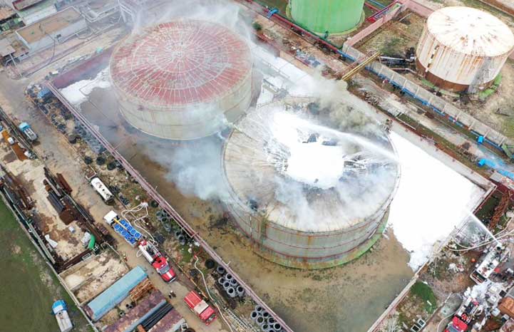 incendio en Guiteras