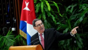 Bruno Rodríguez Parrilla, ministro de Relaciones Exteriores de Cuba, durante la presentación a la prensa nacional y extranjera del Informe sobre el Bloqueo, en el Salón de Protocolo El Laguito, en La Habana. Foto: Marcelino Vázquez Hernández/Cubadebate