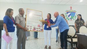 Se reconoció el desempeño de Ariannis Rodríguez.Foto: Noryis.