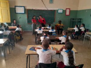 Actividad "Patio de los Sueños" en la escuela primaria "José Antonio Echeverría" del territorio.