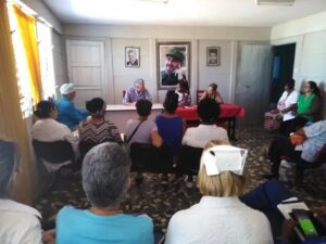 Reunión del Consejo de Dirección de la Dirección municipal de Salud con la presencia del doctor Andrés Lama Acevedo.Foto: tomada del perfil en Facebook de la institución.