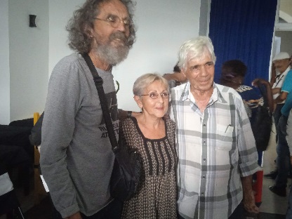 Los tres recientes Premios Nacionales Moisés(Humor), Mirita (Teatro) y Manuel (Artes Plásticas)